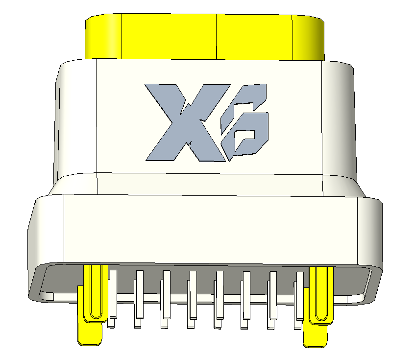 XB-TYPE C 16 P-3 XB防水TYPE C 16 P高さ10 mm IPX 7縦型Type c防水マスターDIP H=10.0